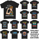 a group of t - shirts with the words autism and a woman's face