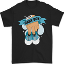 A Baby Boy Gender Reveal Christening Pregnancy Mens T-Shirt 100% Cotton Black