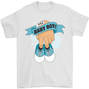 A Baby Boy Gender Reveal Christening Pregnancy Mens T-Shirt 100% Cotton White