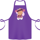 A Baby Girl Gender Reveal Christening Pregnancy Cotton Apron 100% Organic Purple