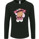 A Baby Girl Gender Reveal Christening Pregnancy Mens Long Sleeve T-Shirt Black