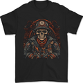 A Biker Skull Motorbike Motorcycle Chopper Mens T-Shirt 100% Cotton Black