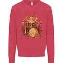 A Cat Drummer Drumming Kids Sweatshirt Jumper Heliconia