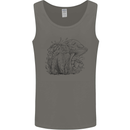 A Cat & Mushroom Foraging Ecology Nature Mens Vest Tank Top Charcoal