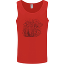 A Cat & Mushroom Foraging Ecology Nature Mens Vest Tank Top Red
