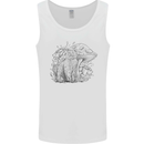 A Cat & Mushroom Foraging Ecology Nature Mens Vest Tank Top White