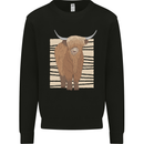 A Chilled Highland Cow Kids Sweatshirt Jumper Black