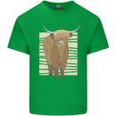 A Chilled Highland Cow Kids T-Shirt Childrens Irish Green
