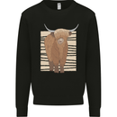 A Chilled Highland Cow Mens Sweatshirt Jumper Black