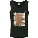 A Chilled Highland Cow Mens Vest Tank Top Black