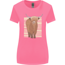 A Chilled Highland Cow Womens Wider Cut T-Shirt Azalea