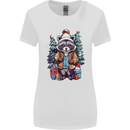 A Cool Christmas Racoon Xmas Womens Wider Cut T-Shirt White