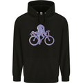 A Cycling Octopus Funny Cyclist Bicycle Childrens Kids Hoodie Black