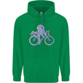 A Cycling Octopus Funny Cyclist Bicycle Childrens Kids Hoodie Irish Green