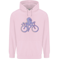 A Cycling Octopus Funny Cyclist Bicycle Childrens Kids Hoodie Light Pink