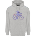 A Cycling Octopus Funny Cyclist Bicycle Childrens Kids Hoodie Sports Grey