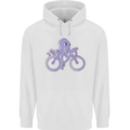 A Cycling Octopus Funny Cyclist Bicycle Childrens Kids Hoodie White