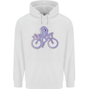 A Cycling Octopus Funny Cyclist Bicycle Childrens Kids Hoodie White