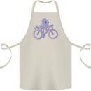 A Cycling Octopus Funny Cyclist Bicycle Cotton Apron 100% Organic Natural
