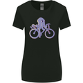 A Cycling Octopus Funny Cyclist Bicycle Womens Wider Cut T-Shirt Black