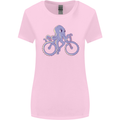 A Cycling Octopus Funny Cyclist Bicycle Womens Wider Cut T-Shirt Light Pink