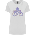 A Cycling Octopus Funny Cyclist Bicycle Womens Wider Cut T-Shirt White