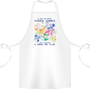 A Day Without Video Games Cotton Apron 100% Organic White