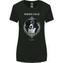 A Decorative Border Collie Womens Wider Cut T-Shirt Black