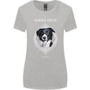 A Decorative Border Collie Womens Wider Cut T-Shirt Sports Grey