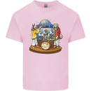 A Dog Jazz Band Music Drums Trumpet Kids T-Shirt Childrens Light Pink