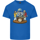 A Dog Jazz Band Music Drums Trumpet Kids T-Shirt Childrens Royal Blue