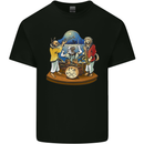 A Dog Jazz Band Music Drums Trumpet Mens Cotton T-Shirt Tee Top Black