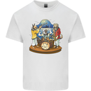 A Dog Jazz Band Music Drums Trumpet Mens Cotton T-Shirt Tee Top White