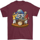 A Dog Jazz Band Music Drums Trumpet Mens T-Shirt 100% Cotton Maroon