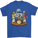 A Dog Jazz Band Music Drums Trumpet Mens T-Shirt 100% Cotton Royal Blue
