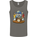 A Dog Jazz Band Music Drums Trumpet Mens Vest Tank Top Charcoal