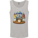 A Dog Jazz Band Music Drums Trumpet Mens Vest Tank Top Sports Grey