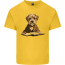 A Dog Reading a Book Kids T-Shirt Childrens Yellow