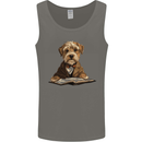 A Dog Reading a Book Mens Vest Tank Top Charcoal