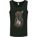 A Dragon and Guitar Rock Music Fantasy Mens Vest Tank Top Black