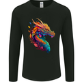 A Fantasy Dragon Mens Long Sleeve T-Shirt Black