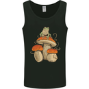 A Frog & 3 Mushrooms Foraging Mycology Fungi Mens Vest Tank Top Black