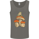 A Frog & 3 Mushrooms Foraging Mycology Fungi Mens Vest Tank Top Charcoal