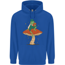 A Frog & Book Mushrooms Foraging Mycology Fungi Mens 80% Cotton Hoodie Royal Blue