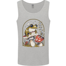 A Frog & Mushrooms Foraging Mycology Fungi Mens Vest Tank Top Sports Grey