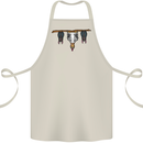 A Funny Chicken With Bats Cotton Apron 100% Organic Natural