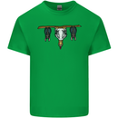 A Funny Chicken With Bats Kids T-Shirt Childrens Irish Green