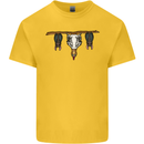 A Funny Chicken With Bats Kids T-Shirt Childrens Yellow