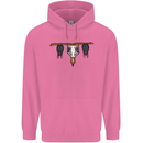 A Funny Chicken With Bats Mens 80% Cotton Hoodie Azelea