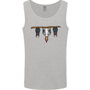 A Funny Chicken With Bats Mens Vest Tank Top Sports Grey